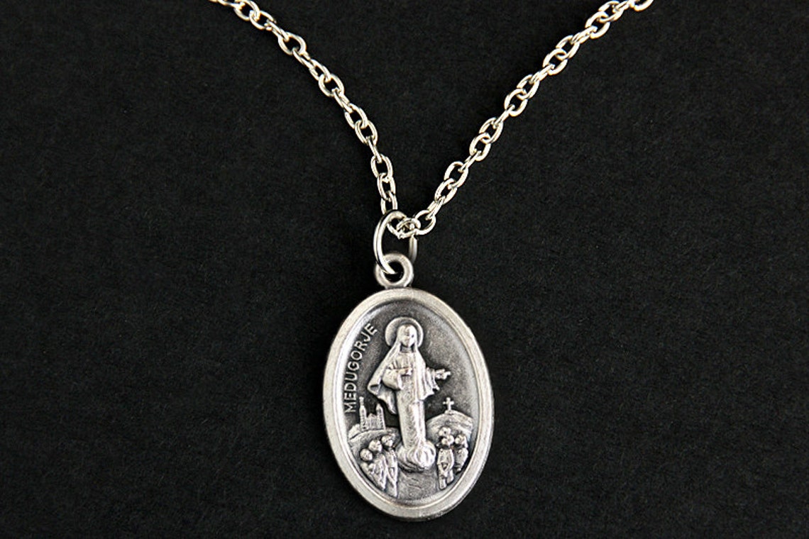 Medjugorje Necklace. Catholic Saint Necklace. Our Lady of Etsy
