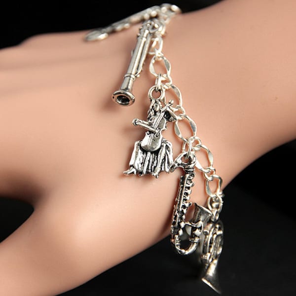 European Drum Charm Bead With Drumsticks - Musical Instrument Charm For Pandora & Snake Chain Bracelets - View #8