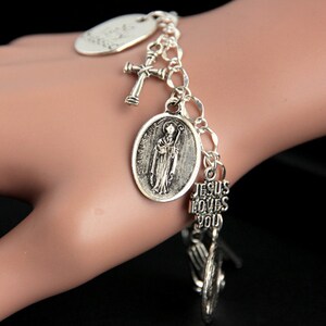 Saint Augustine Bracelet. Catholic Bracelet. St Augustine Charm Bracelet. Catholic Jewelry. Religious Jewelry. Handmade Jewelry.