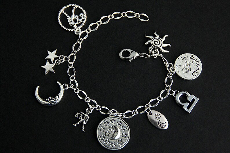 Libra Bracelet. Libra Charm Bracelet. Zodiac Bracelet. Sun Etsy