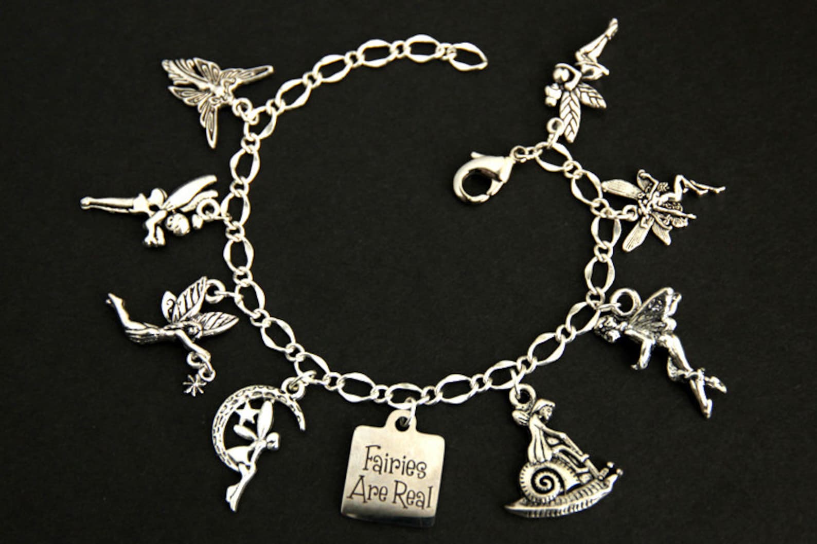 Fairy Bracelet. Fairies Charm Bracelet. Fae Bracelet. Faerie Etsy