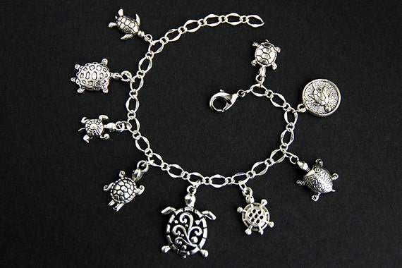 Sea turtle hotsell charm bracelet