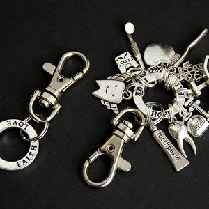 Key Chain. Affirmation Key Ring. Build Your Own Keychain With Lobster ...