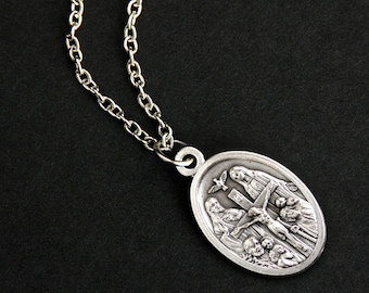 Immagine religiosa e medaglia di San Cristoforo Immagine religiosa e medaglia di San Cristoforo