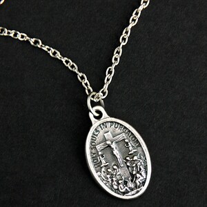 Holy Souls in Purgatory Necklace. Catholic Necklace. Purgatory Medal Necklace. Christian Necklace. Religious Necklace. Catholic Jewelry.