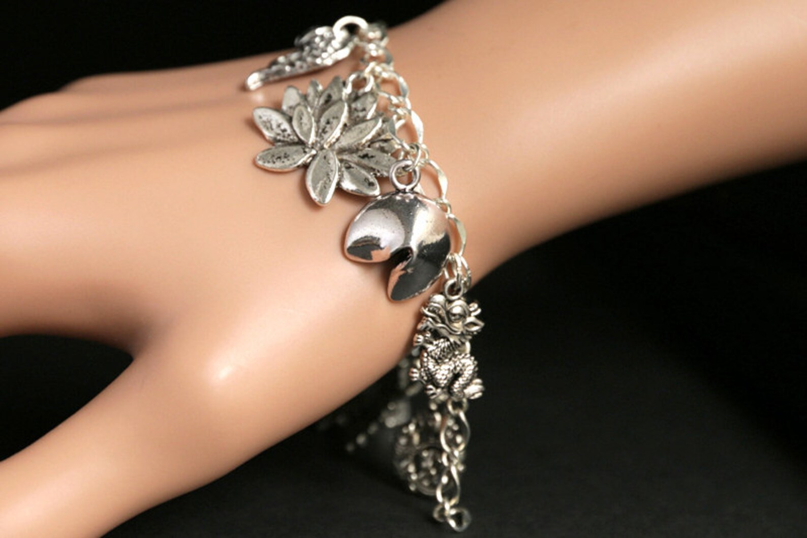 Asian Bracelet. Southeast Asia Charm Bracelet. Orient Etsy UK