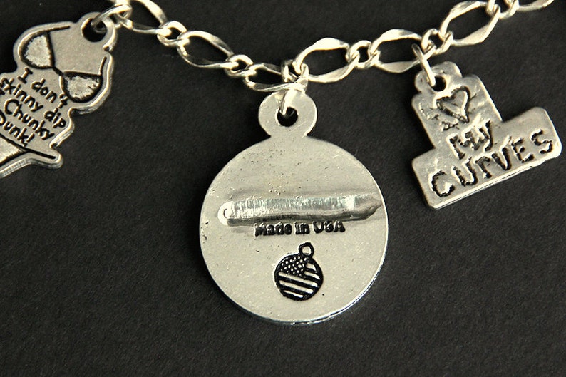 Curvy Girl Bracelet. Love Your Body Charm Bracelet. Plus Size Etsy