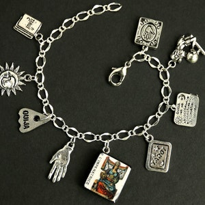Tarot Bracelet. The Empress Charm Bracelet. Divination Bracelet. Silver Bracelet. Imperatrice Bracelet. Tarot Jewelry. Metaphysical Jewelry.