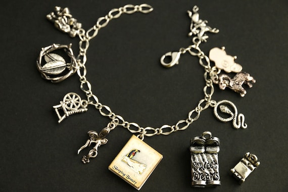 Sleeping beauty charm bracelet sale