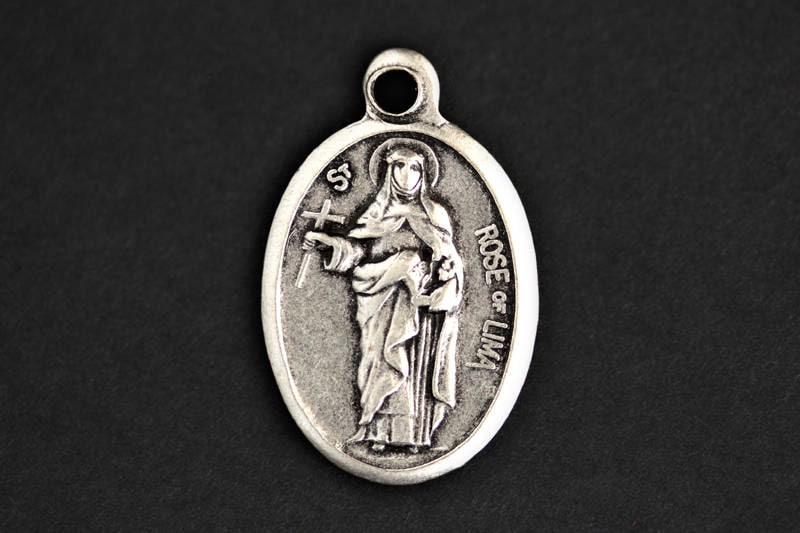 Saint Rose of Lima Necklace. Catholic Saint Necklace. St Rose of Lima ...
