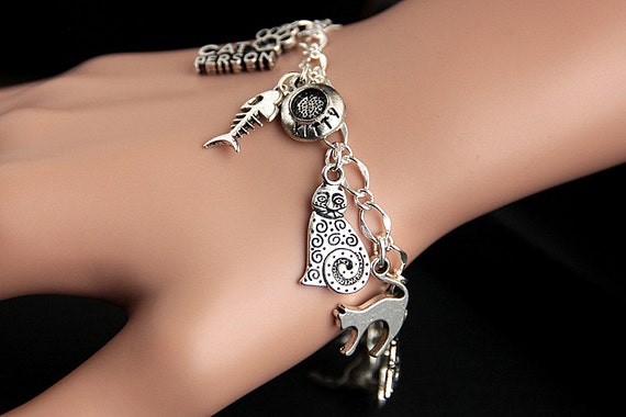 925 Sterling Silver Cute Lucky Cat Twist Elbow Bracelet Vintage Ethnic Rope  Woven Rope Charm Bracelets Hand Jewelry Adjustable