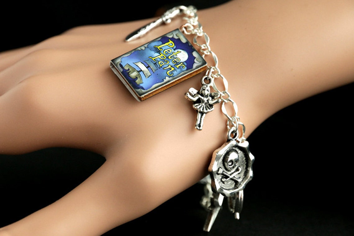 Peter Pan Bracelet. Peter Pan Charm Bracelet. Storybook Etsy