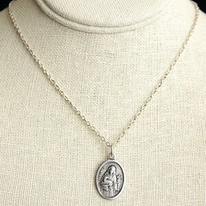 Saint Agnes Necklace. Catholic Necklace. St Agnes Medal Necklace ...