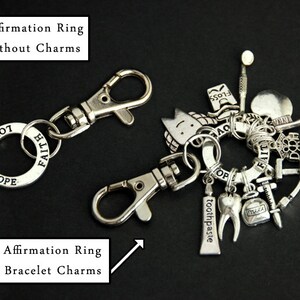 Key Chain. Affirmation Key Ring. Build Your Own Keychain With Lobster ...