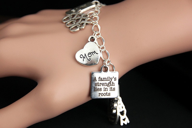 Mutter Armband. Familie Liebe Charm Armband. Mama Armband. Etsy