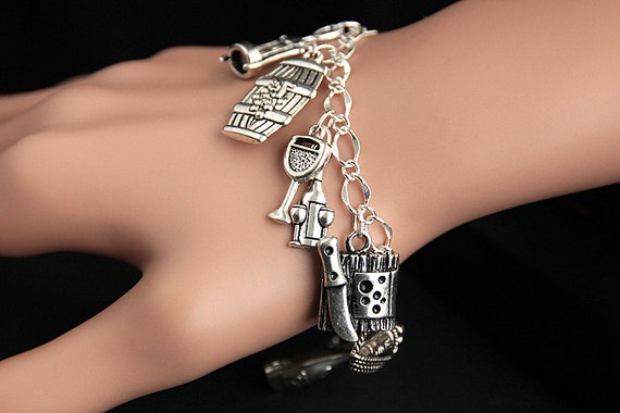 Wine cheap charm bracelet