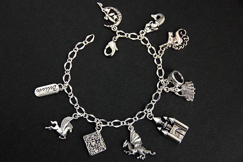 Fantasy Bracelet. Fairy Tale Charm Bracelet. Story Book Etsy