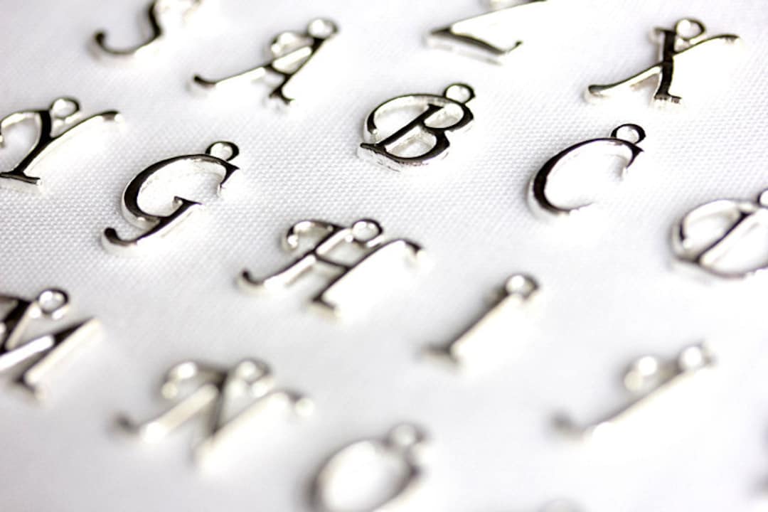 Initial Charm. Script Letter Charm. Alphabet Charm. Add-on Charm for ...