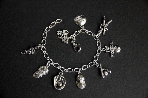 Baseball charm best sale bracelet