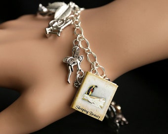 Sleeping beauty shop charm bracelet