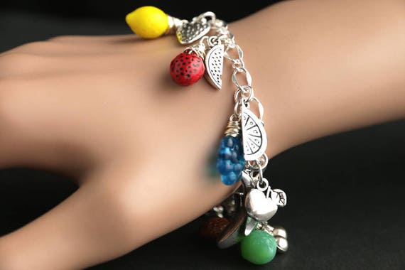 Fruit Charm Bracelet | Nature Jewelry