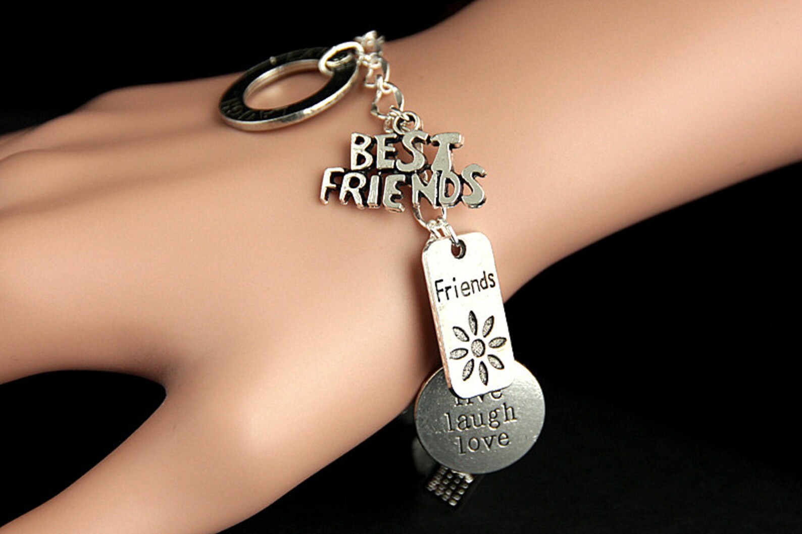 Armband Für Beste Freundin Mit Gravur Beste Freunde Armband. Beste Freundin Charm Armband. | Etsy