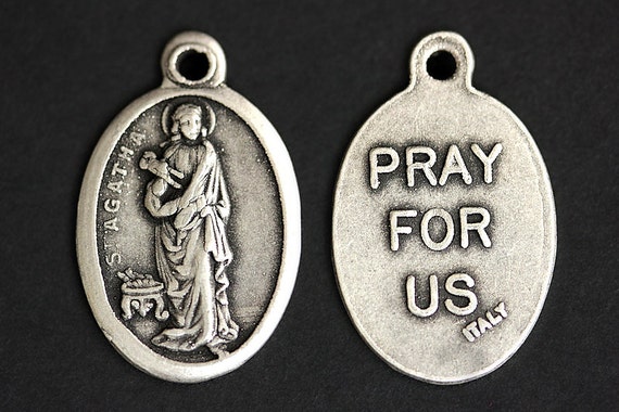 Saint Agatha Bracelet. Christian Bracelet. St Agatha Catholic