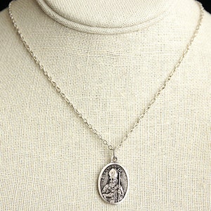 Saint Valentine Necklace. Christian Necklace. St Valentine Medal ...