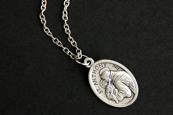 SAINT ANTHONY NecklaceSt Anthony NecklaceCatholic NecklaceCatholic GiftsConfirmation GiftsPatron Saint Jewelry Portugal