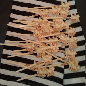 Vintage &quot; The Wild,Wild,West &quot; Plastic Stir Sticks/ Casino Stir Sticks/ Cocktait Stirrers/90s Vintage Ballys