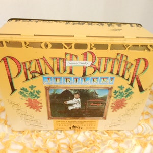 Vintage Trombly&#39;s Peanut Butter Jubilee Tin/Candy Tin/Collectible Tin