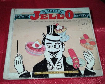 Vintage Amazing Magical Jello Desserts/ Vintage Jello Dessert Cookbook/ Retro Magical Jello Cookbook/ Collectible Cookbook