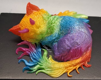 Rainbow Pride Cat Dragon