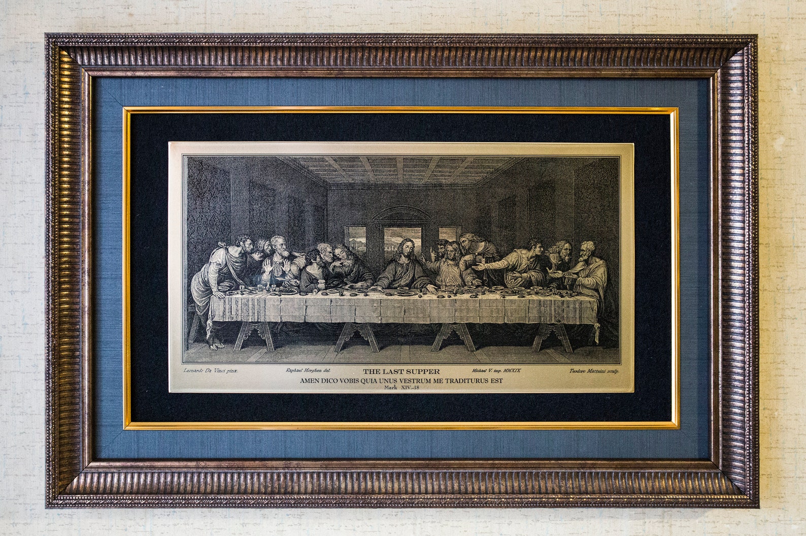 The Last Supper. Variant 2. Etching on brass plate. Engraving | Etsy