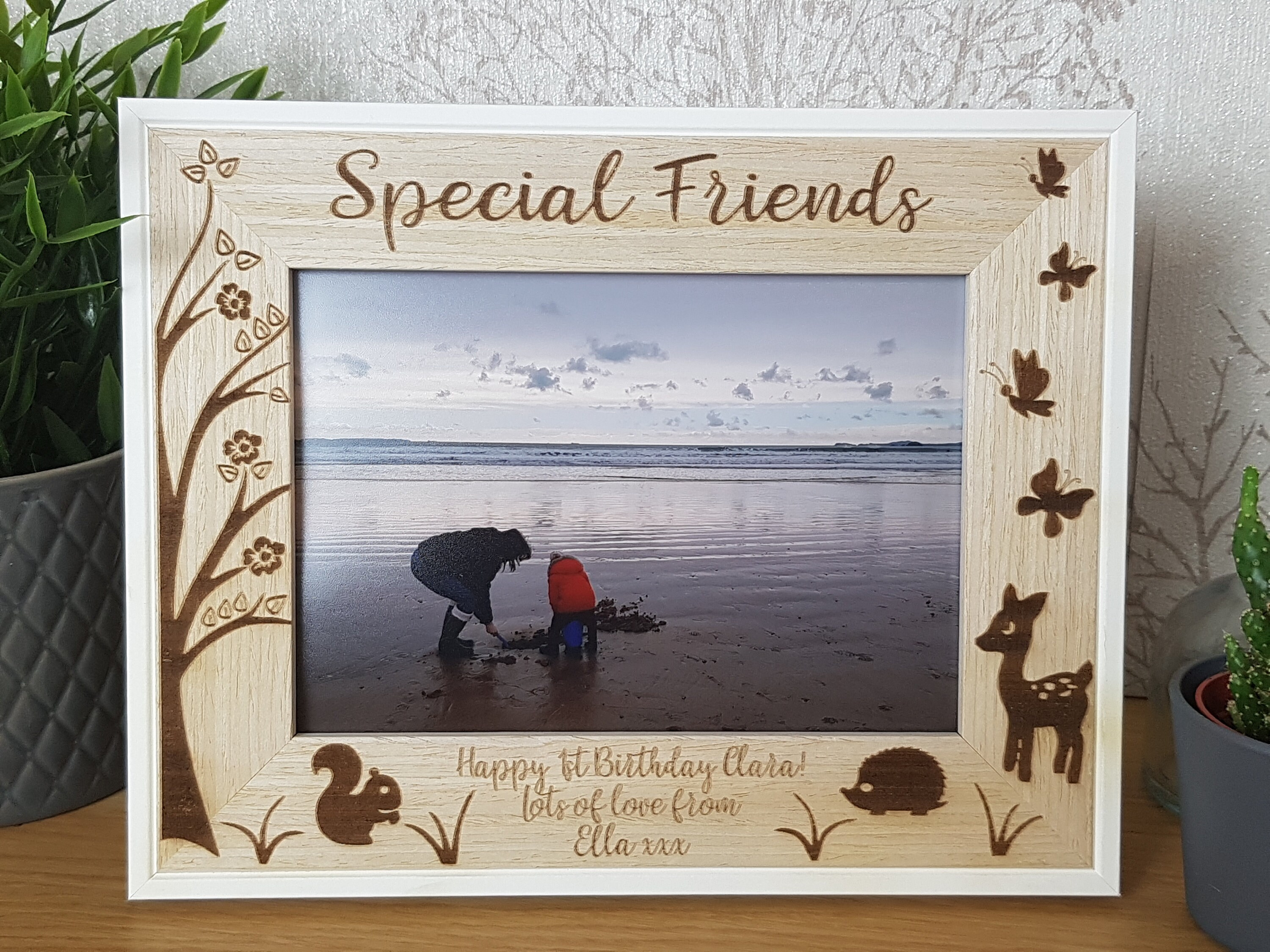 Forrest Theme Personalised Photo Frame for Nursery or Gift for New ...