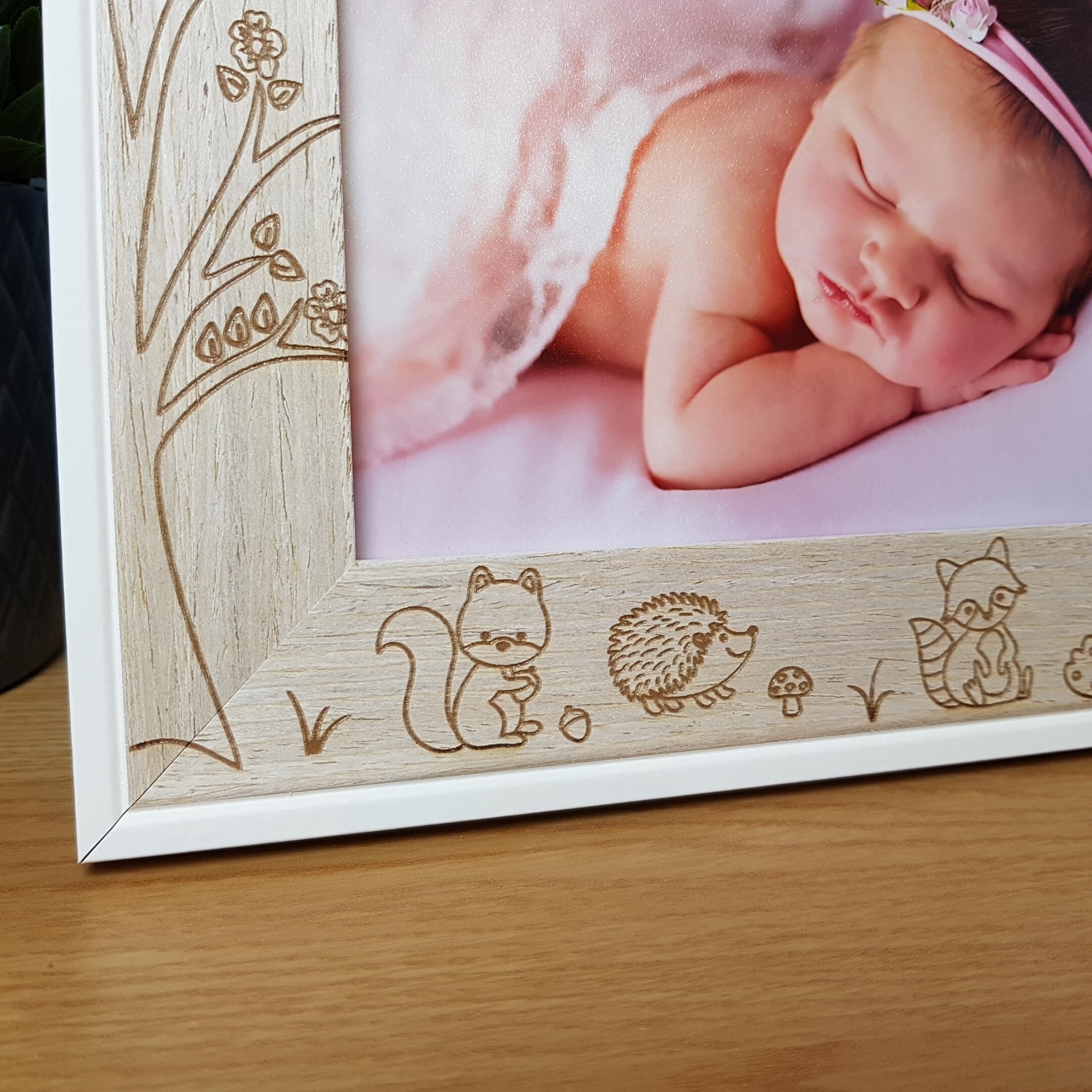 Forrest Theme Personalised Photo Frame for Nursery or gift for | Etsy