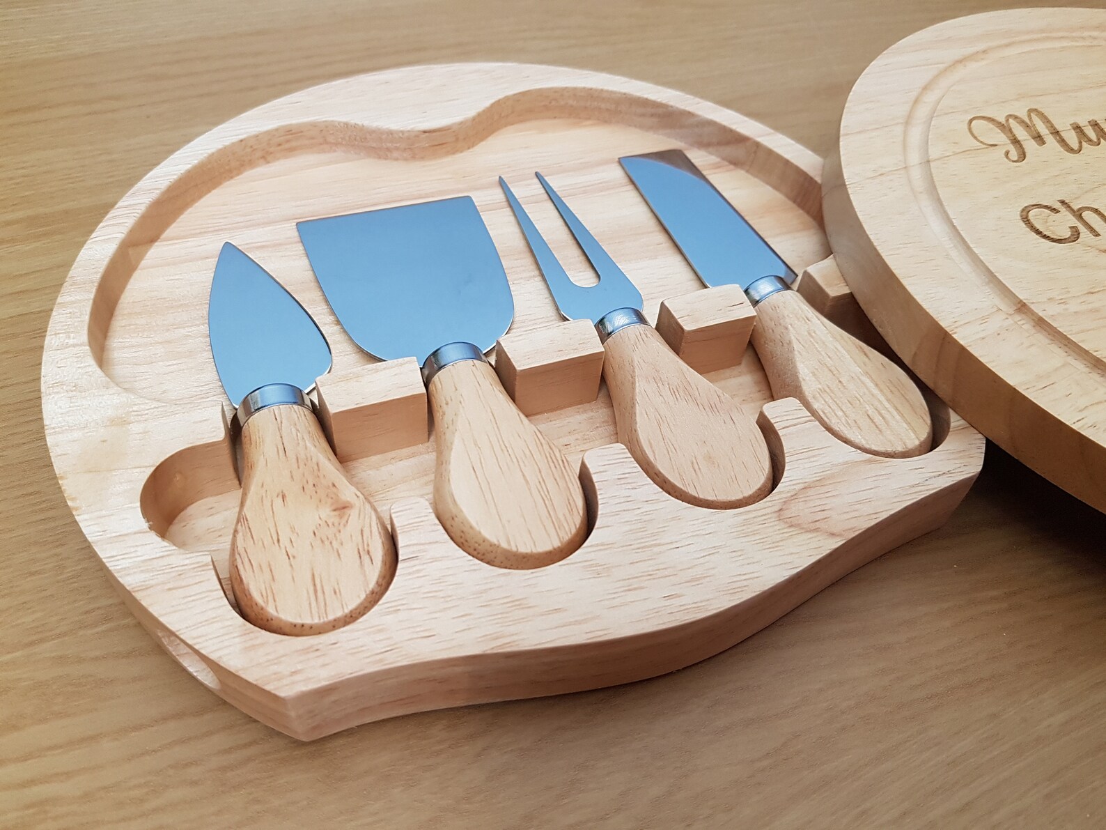 Personalised Cheese Board with hidden Knife compartment Add Etsy