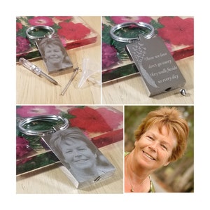 Memorial Urn Keyring for Carrying Loved ones Ashes, Add photos, Handwriting and any Text. Personalised Cremation Ashes for Mourning Gift