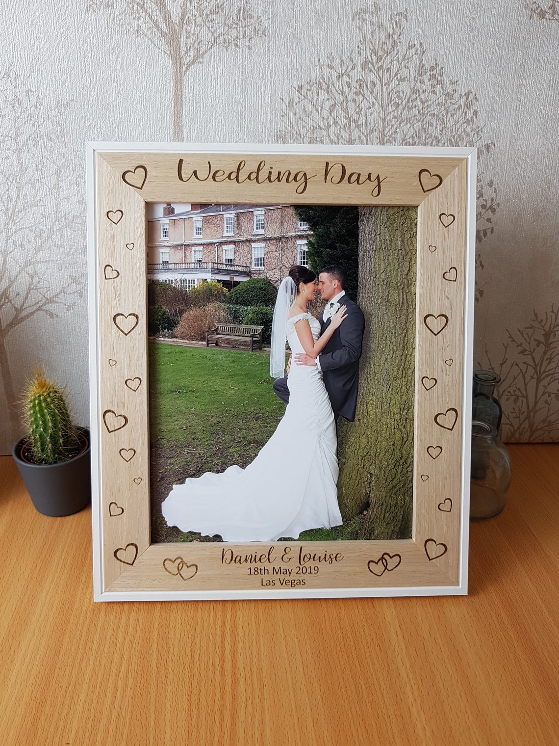 Cadre photo personnalisé de mariage, cadeau pour les mariés, M. et Mme ...