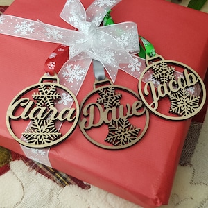 Christmas Wrapping Paper With Twine and Tag 