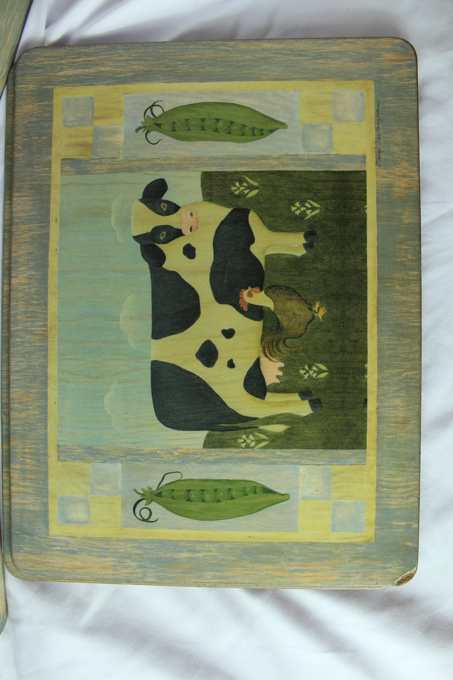 5 Pimpernel Placemats Mary Peckingham Farm animals Cow Cat Pig Etsy