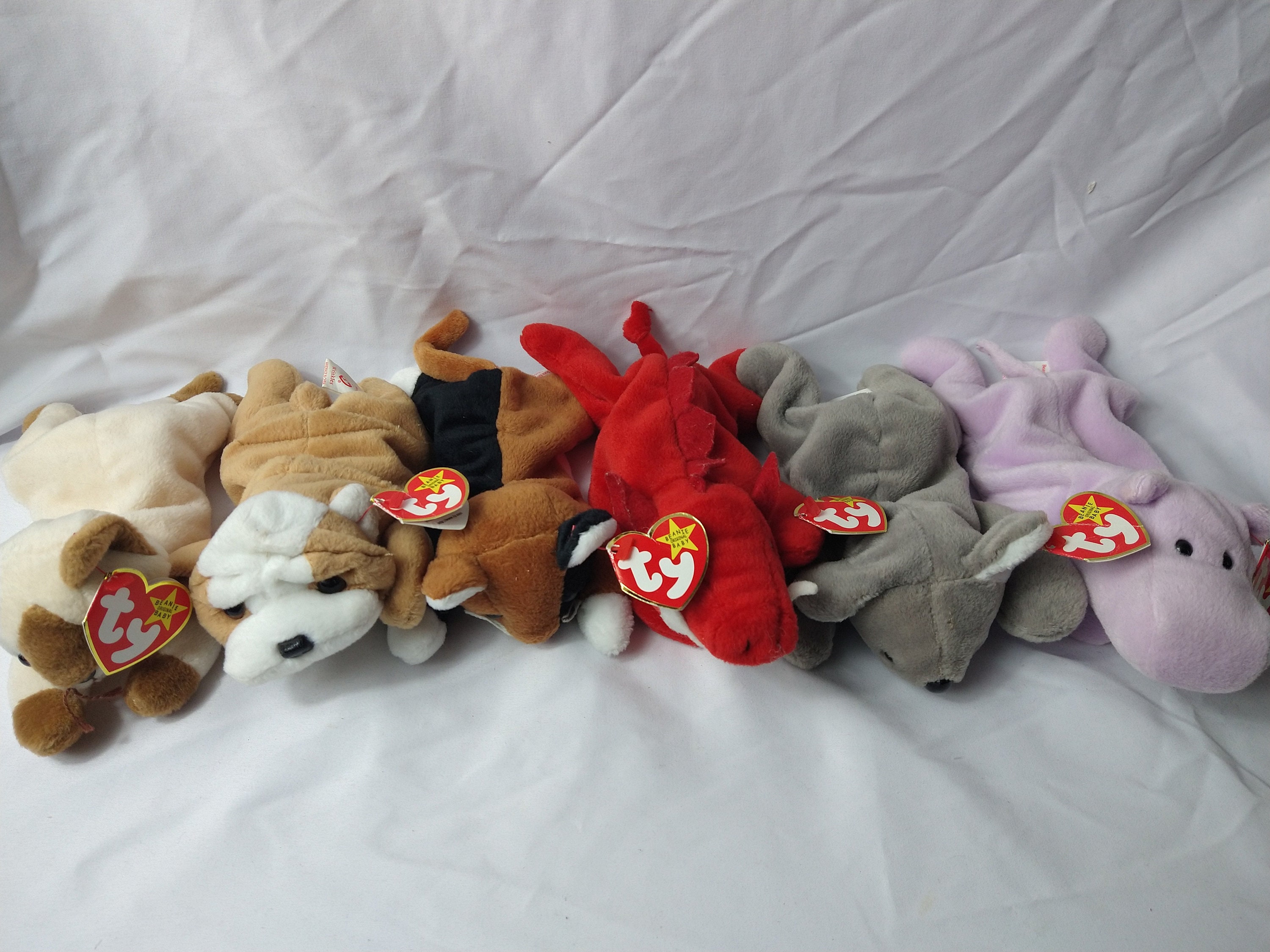 Beanie Babies Snip 1996 Grunt 1995 Happy 1993 Chip 1996 Etsy