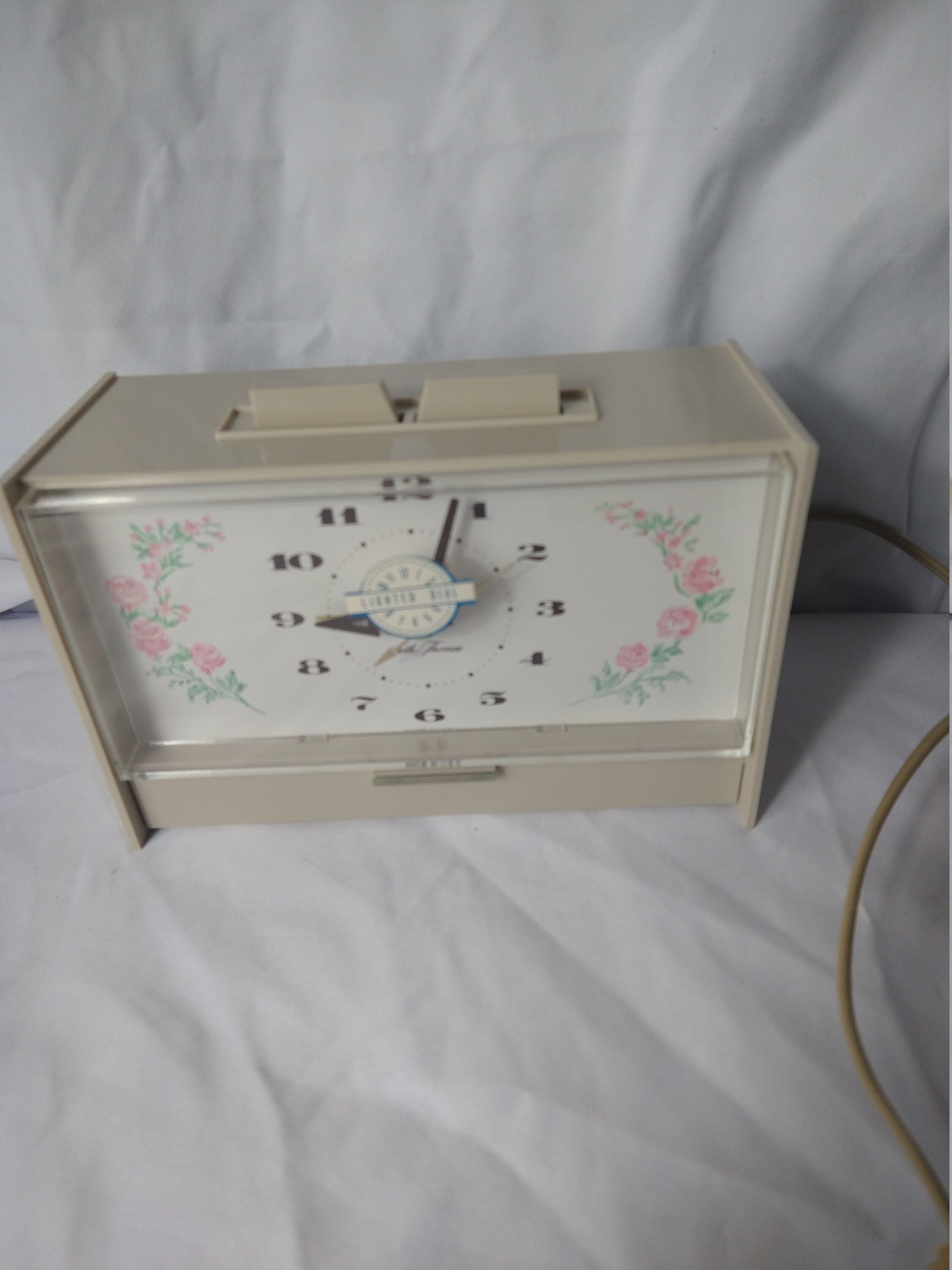 Vintage Seth Thomas Bedside Clock Treasure Chest Etsy 日本