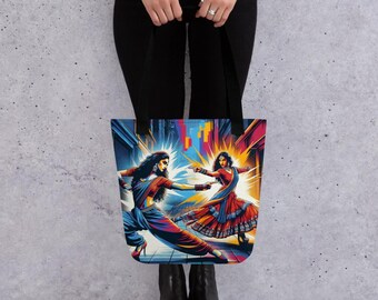 Bollywood Action Dance Fight Hoodie | Tote Bag