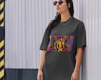 Bollywood Vintage Spy - Oversized faded t-shirt