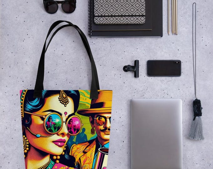 Featured listing image: Bollywood Retro Spy Thriller | Tote bag