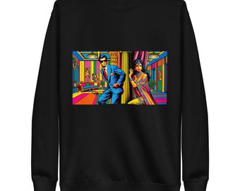 70's Bollywood Spy Scene - Unisex Premium Sweatshirt