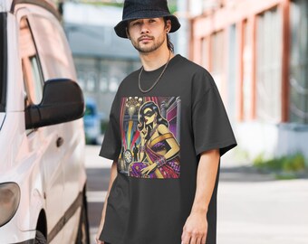 New Years Mystery Bollywood Glam - Oversized faded t-shirt