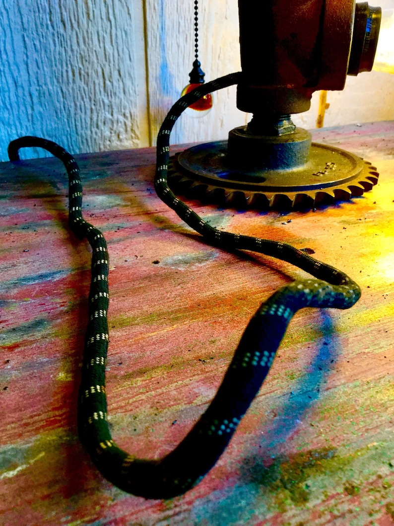Industrial steampunk lamp,loft lighting,christmas gift,farmhouse decor,edison bulb lamp,pipe decor,machine age,metal assemblage art,unique.