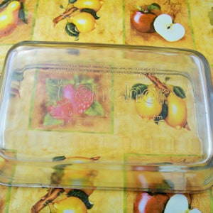 Vintage Anchor Hocking Loaf Baking Dish, Baking Pan, Bread Pan, Rectangular Clear